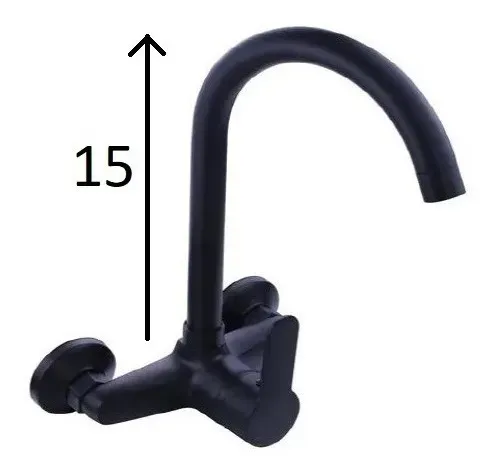 Fregadero Pared Negro 15 Cm Rimontti - Imagen 2