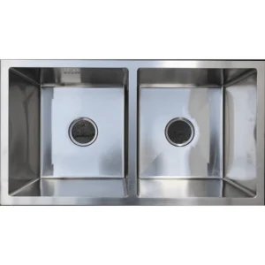 Pileta Doble Ac.Inox Kook 78x43x22cm