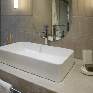 Bacha  de apoyar 61x33.5x11 blanca rect slim