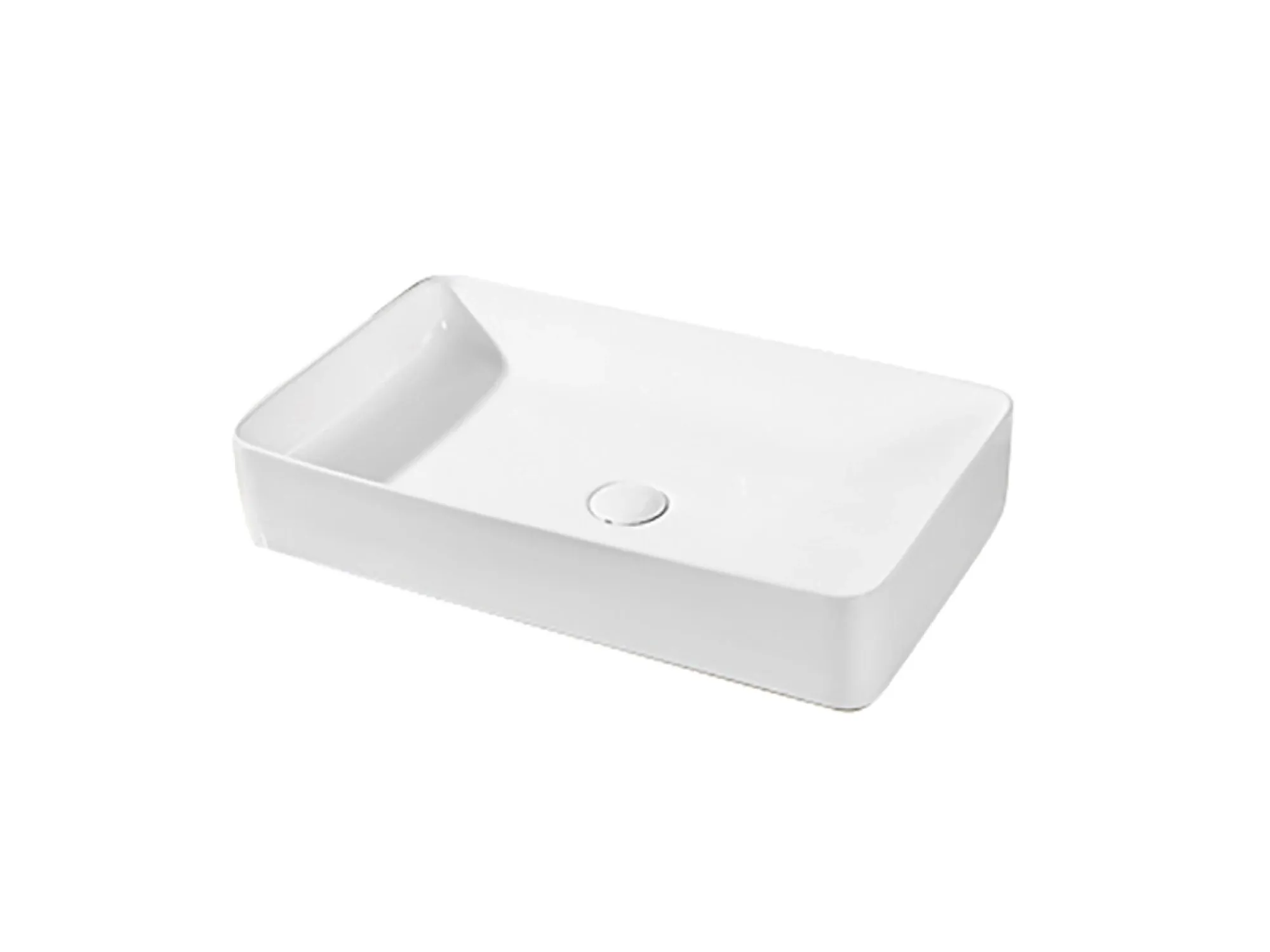 Bacha  de apoyar 61x33.5x11 blanca rect slim - Imagen 2