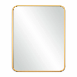 Espejo rectangular oro mate 100x80